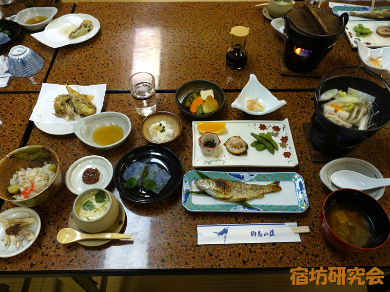 駒鳥山荘の夕食
