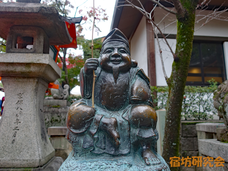 八坂神社のふれあいえびす像