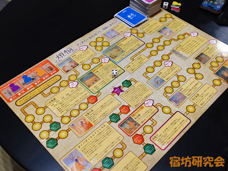 宝林寺の仏教ボードゲーム『煩悩』