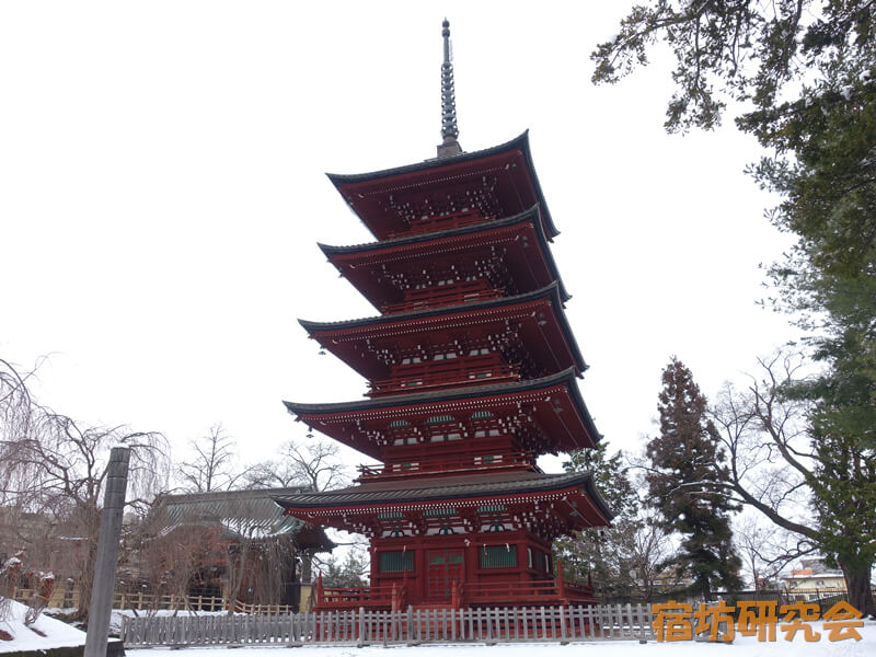 最勝院の五重塔
