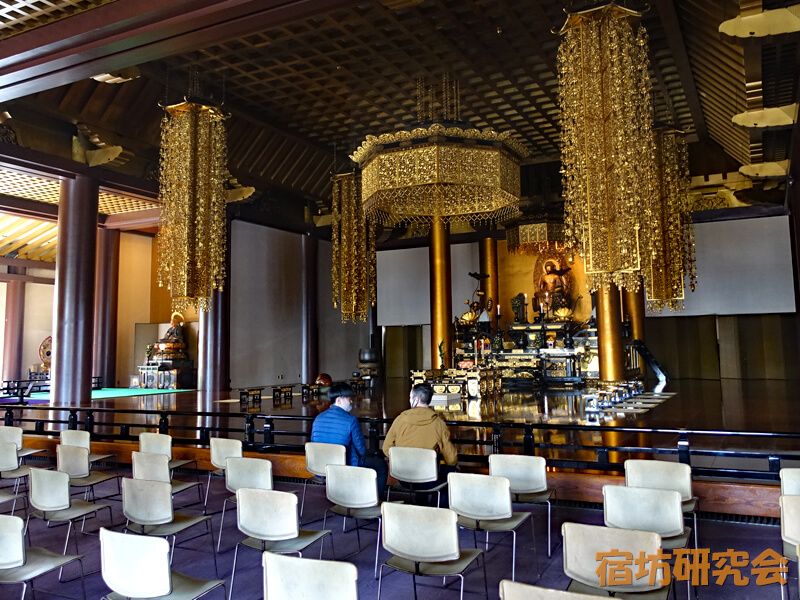 増上寺の大殿内